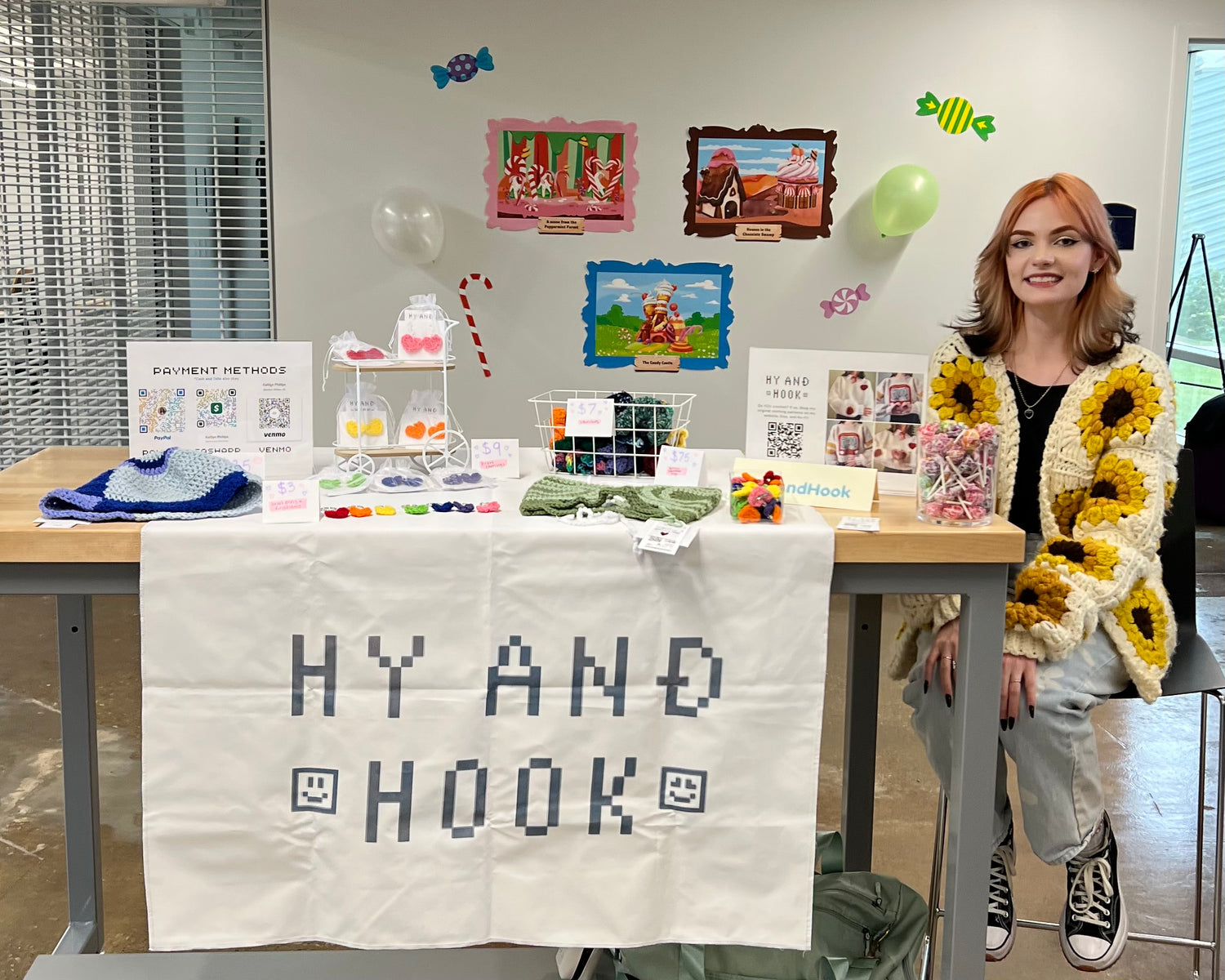 HyAndHook founder Kaitlyn at tabling event